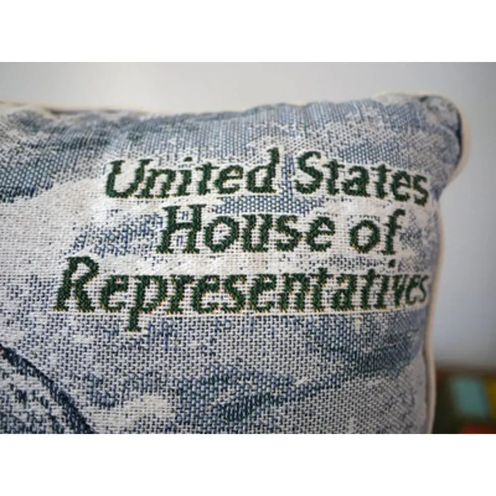 United States House of Representatives Tapestry Embroidered Throw Pillow 14x15